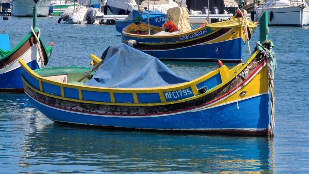 Boats in Marsaxlokk port